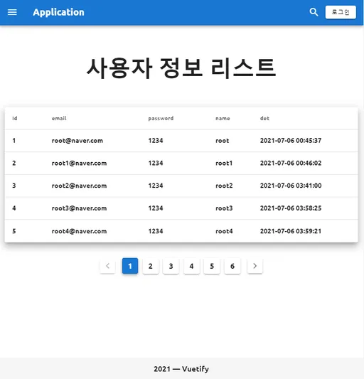회원 리스트
